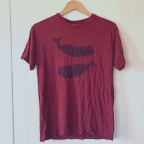 Sperm Whale Red T-Shirt - Picture 1 of 4